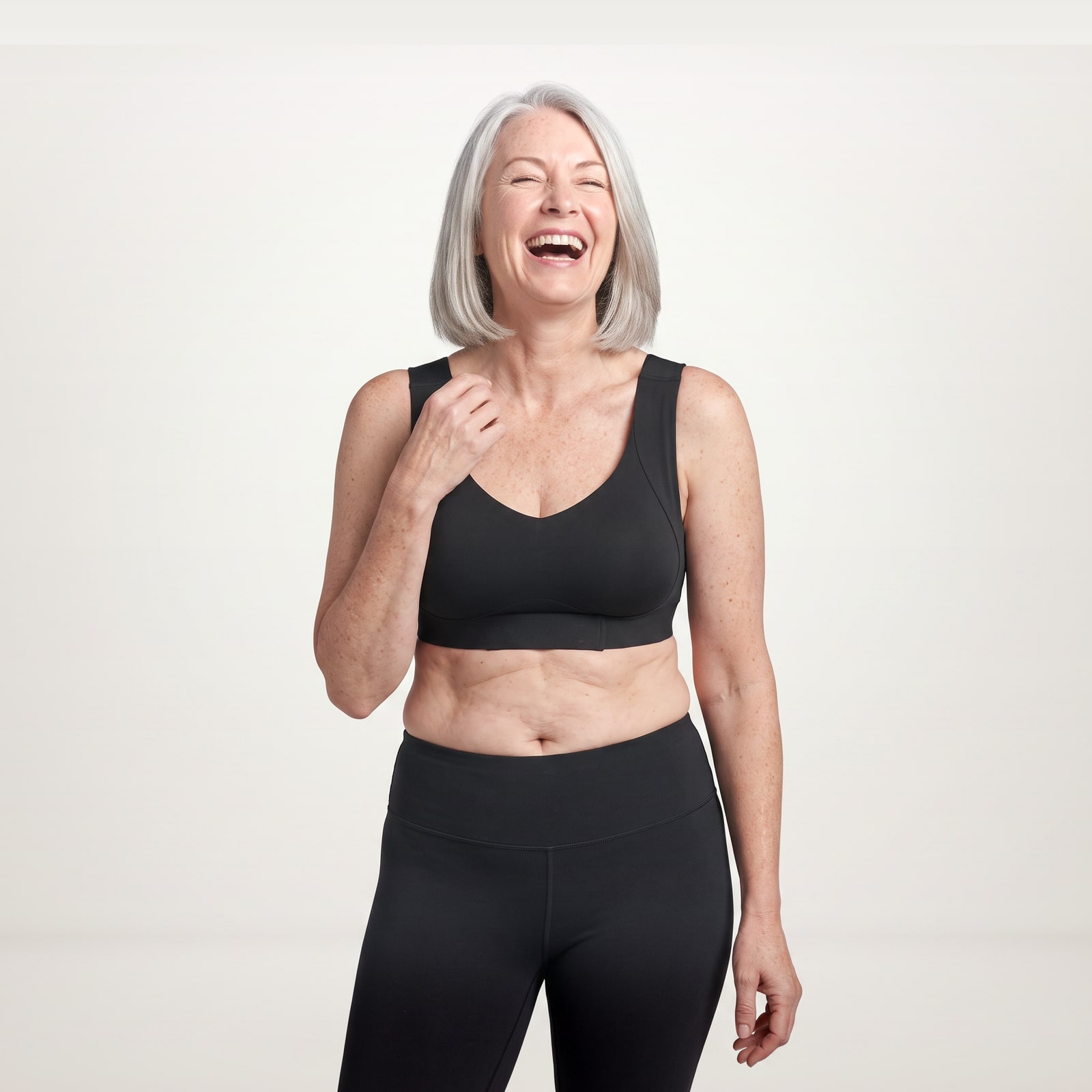 Woman wearing the Ionix Labs Sculpt Posture Bra
